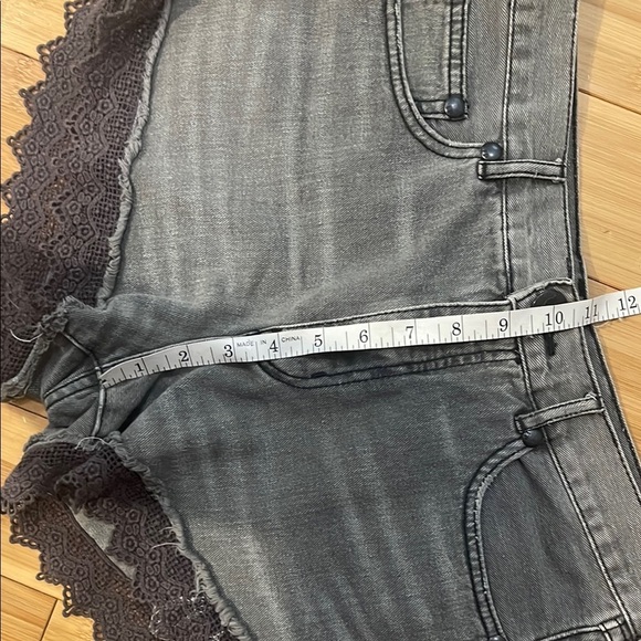 Free People Grey Denim Shorts - Picture 11 of 12